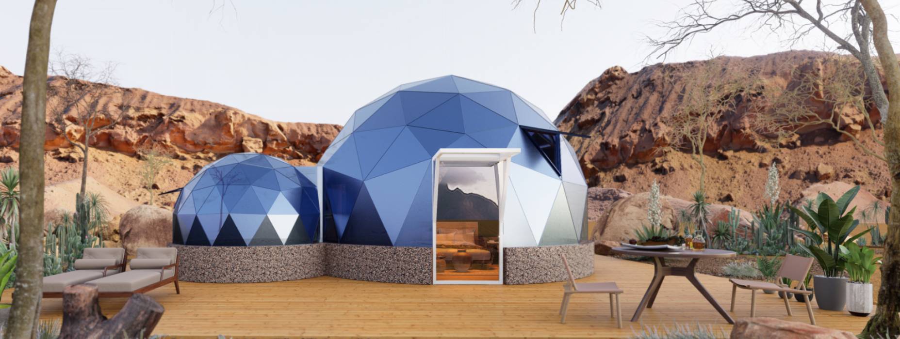 新乐市球形智能光伏玻璃星空房